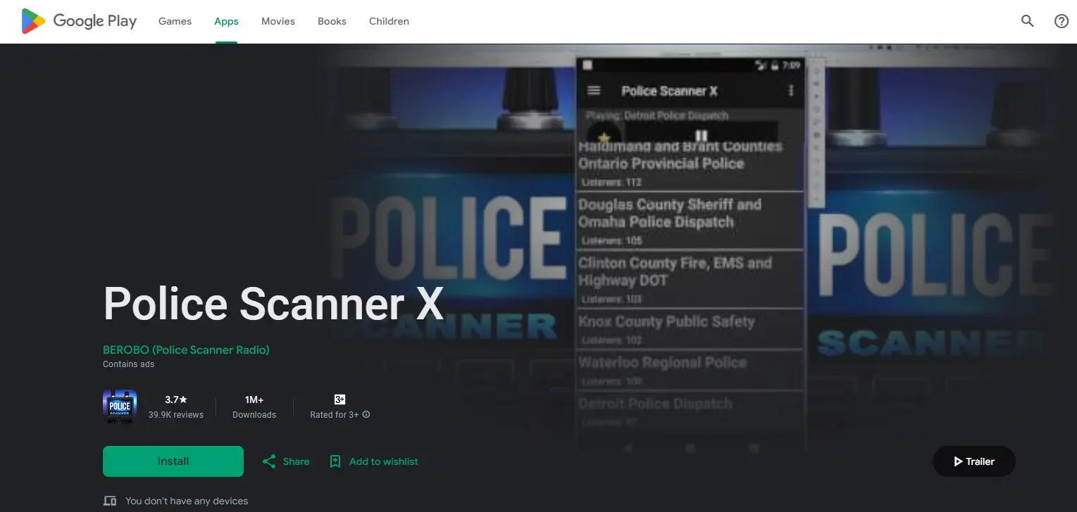 Police Scanner X